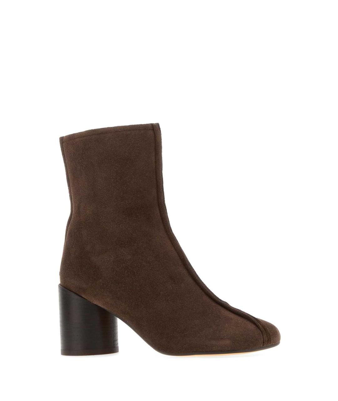 MM6 MAISON MARGIELA Коричневые замшевые ботильоны, фото 2