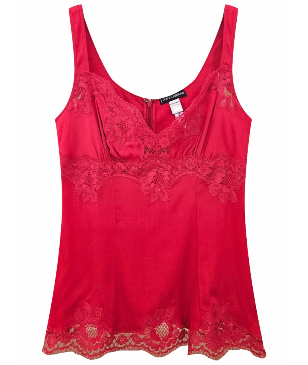 DOLCE&GABBANA Красная майка, фото 1