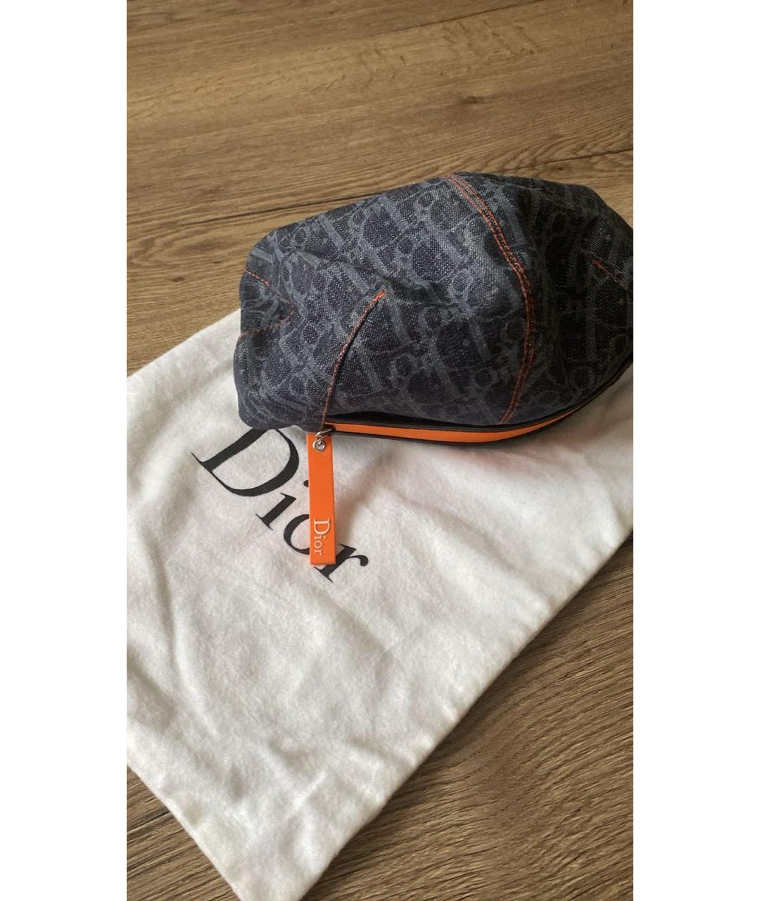 CHRISTIAN DIOR Синяя хлопковая кепка, фото 2