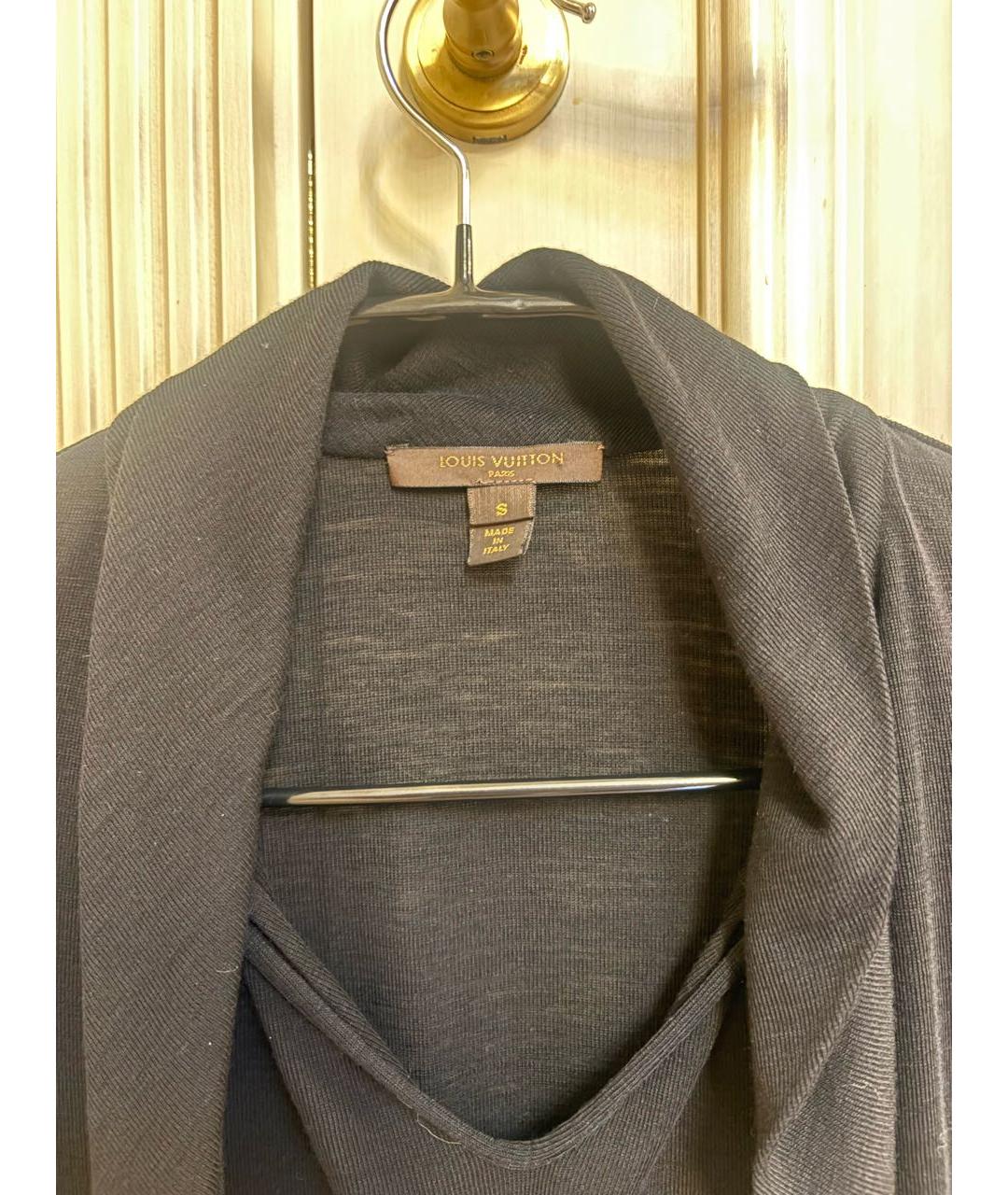 LOUIS VUITTON Черный шерстяной джемпер / свитер, фото 3