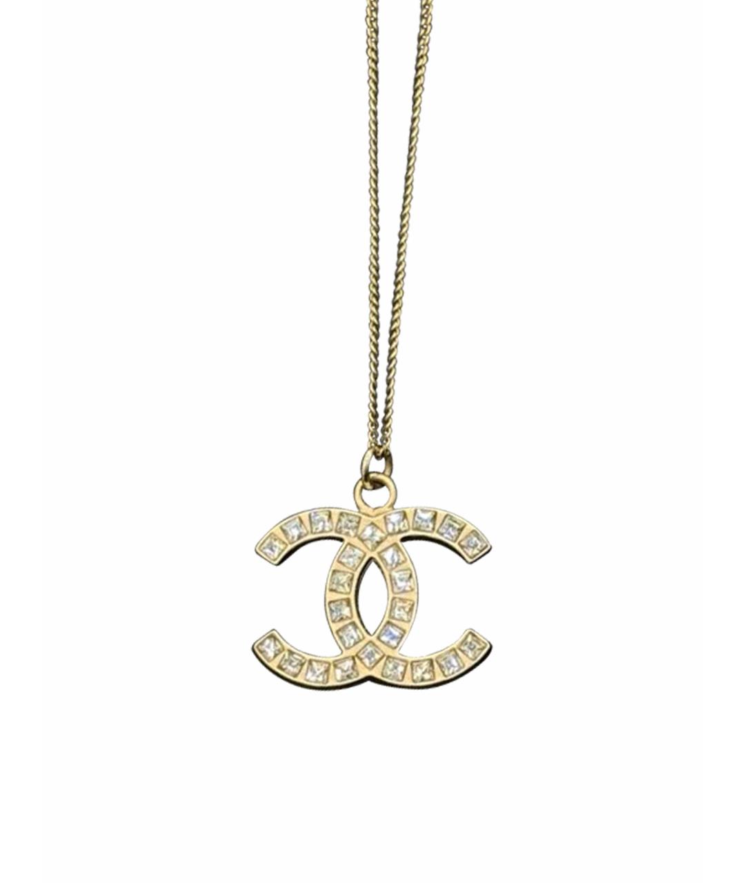 CHANEL Золотая металлическая подвеска, фото 1