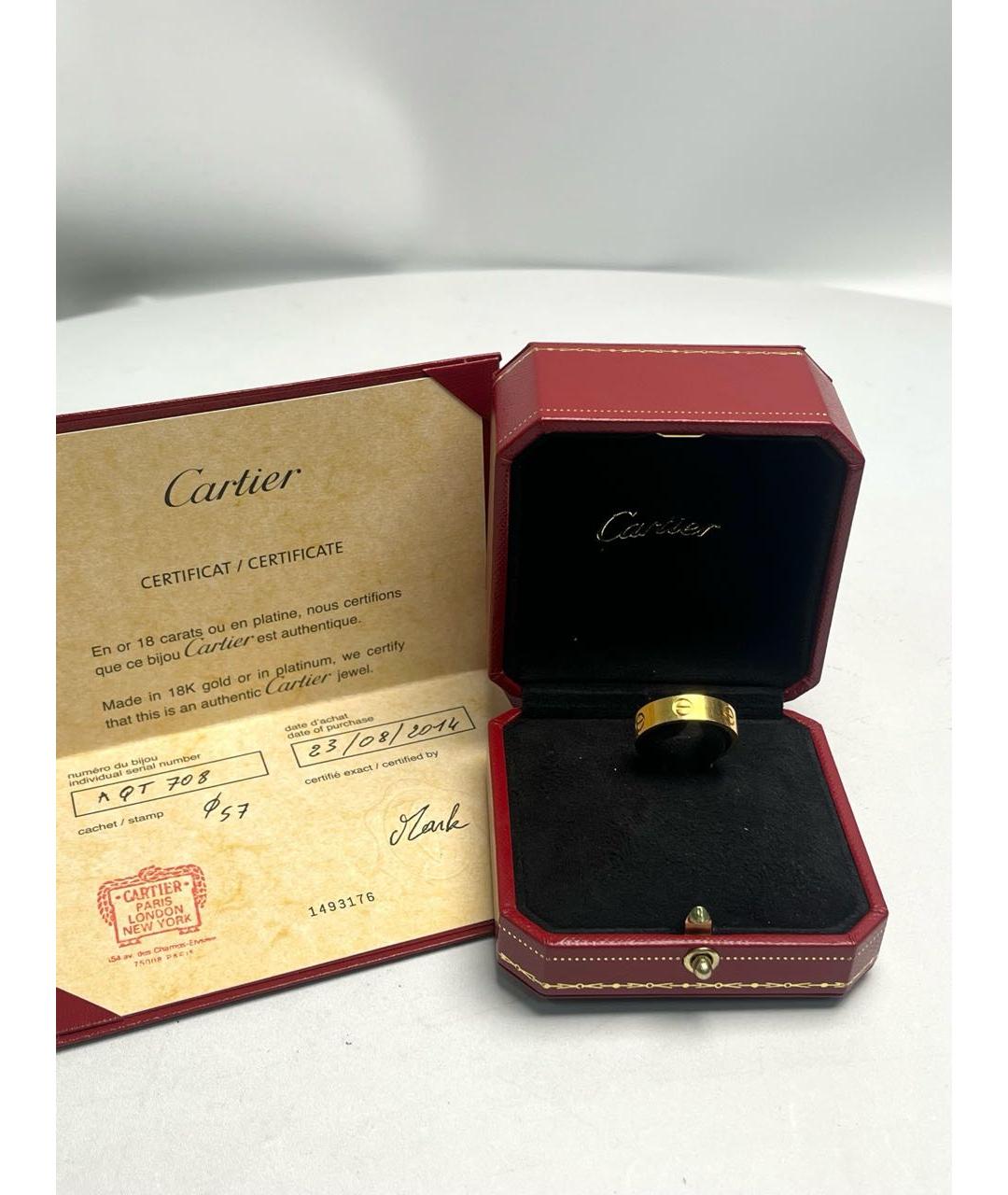 CARTIER Золотое кольцо из желтого золота, фото 5
