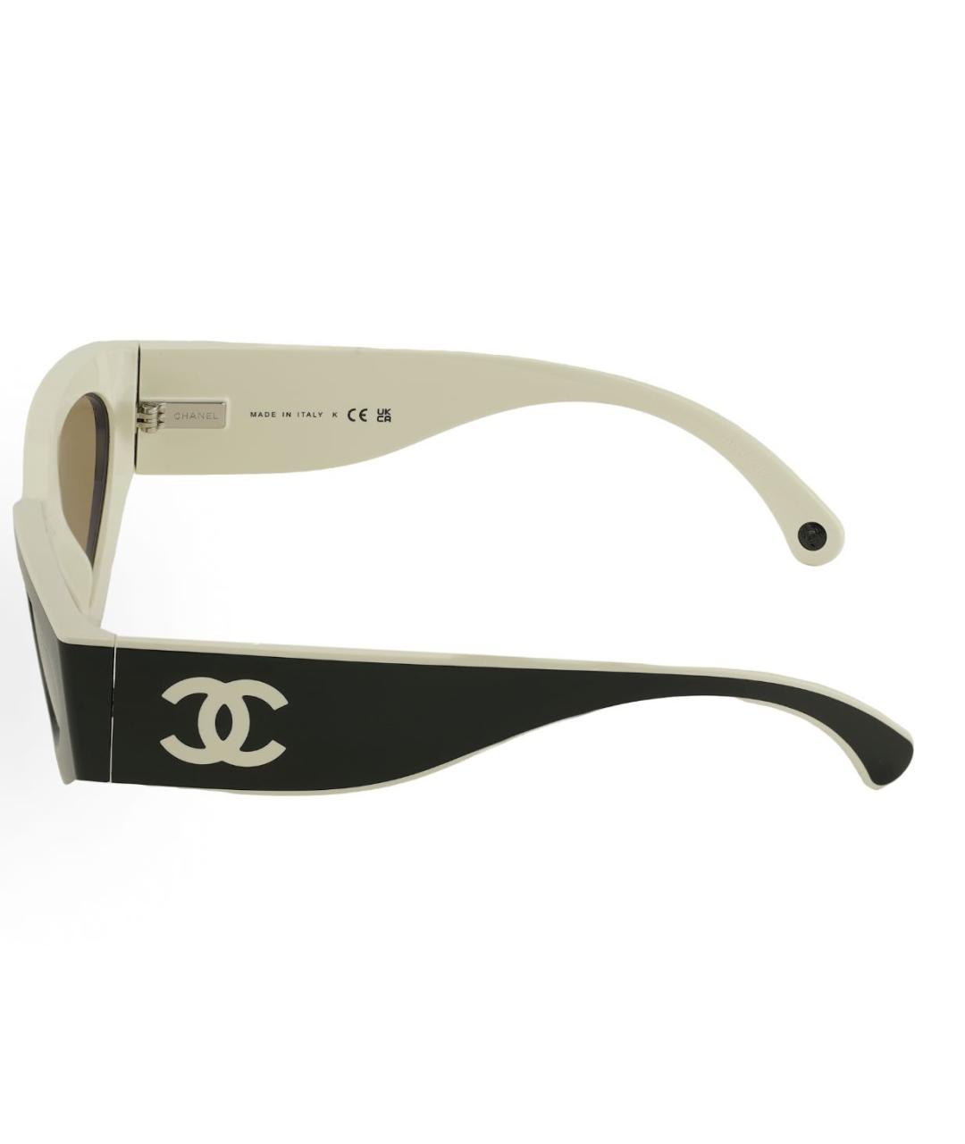 CHANEL Черные пластиковые солнцезащитные очки, фото 3