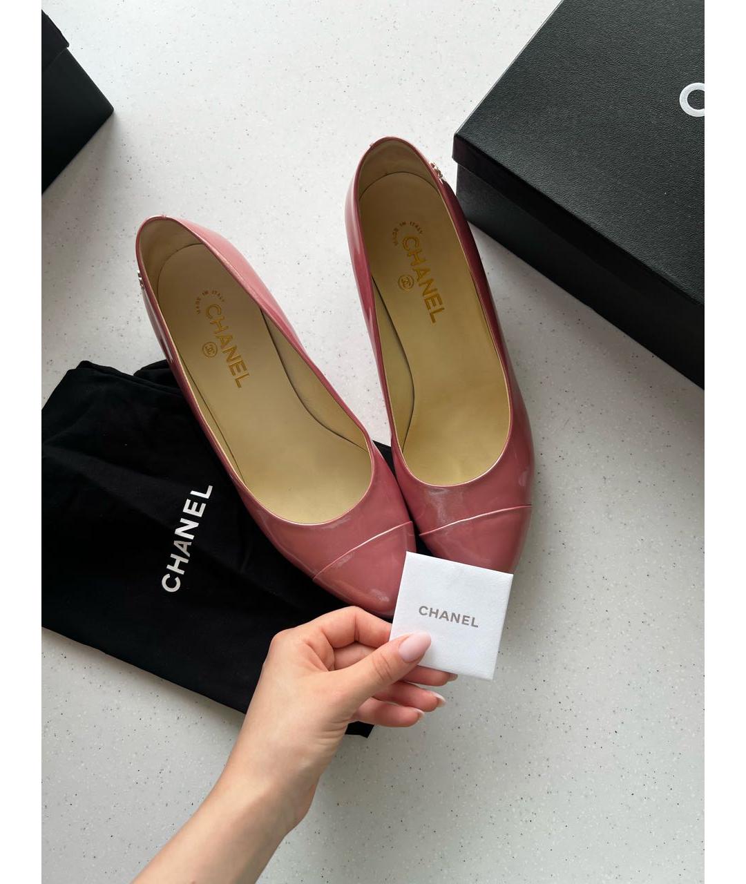 CHANEL Розовые туфли, фото 7