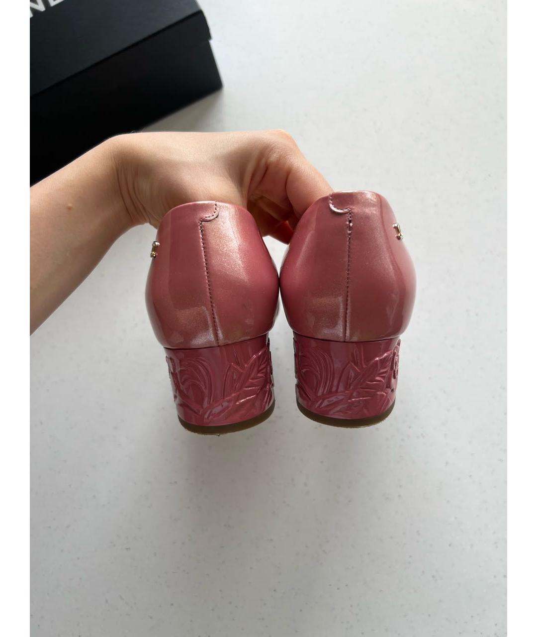 CHANEL Розовые туфли, фото 4