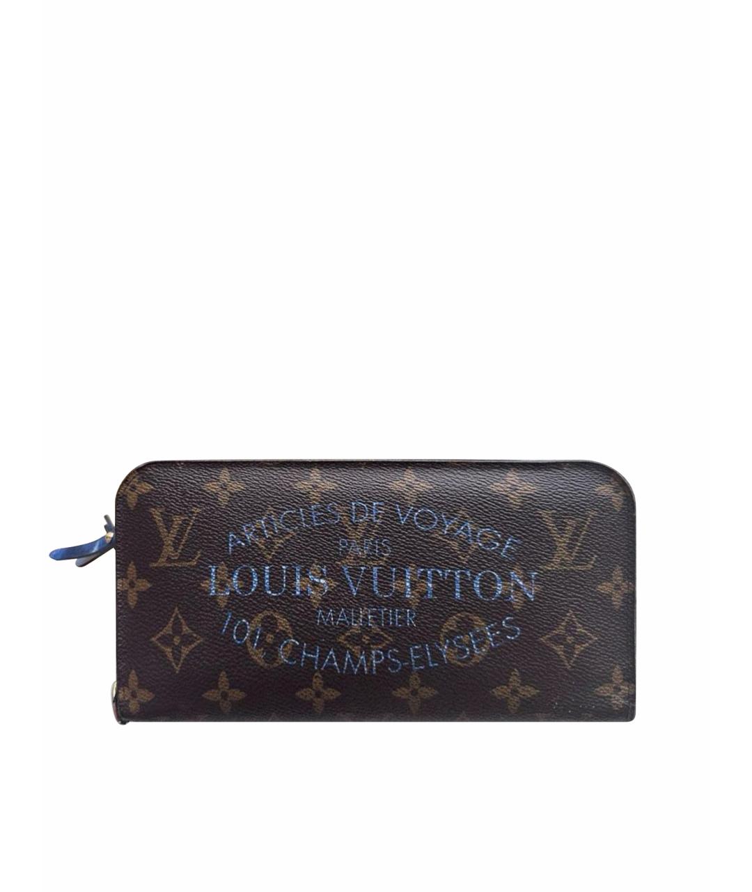 LOUIS VUITTON Коричневый кошелек, фото 1