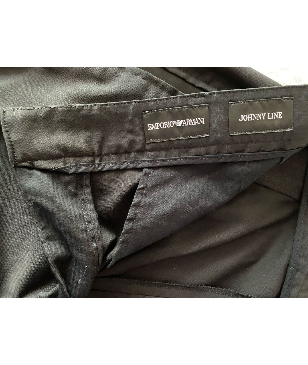 EMPORIO ARMANI Черные шерстяные повседневные брюки, фото 5