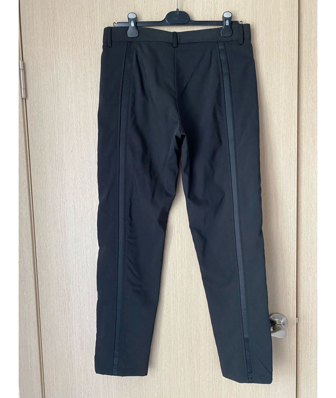 EMPORIO ARMANI Черные шерстяные повседневные брюки, фото 2
