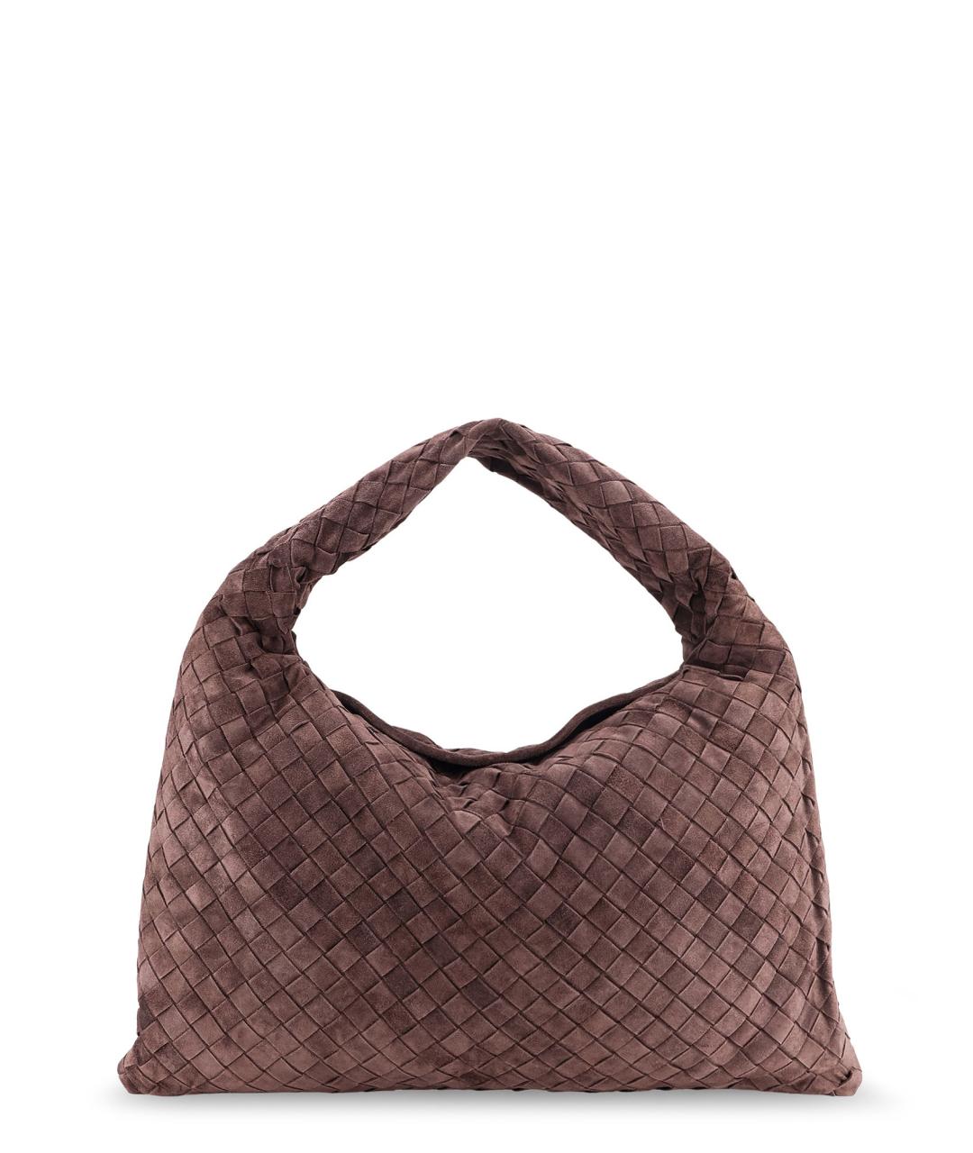 BOTTEGA VENETA Коричневая замшевая сумка через плечо, фото 1