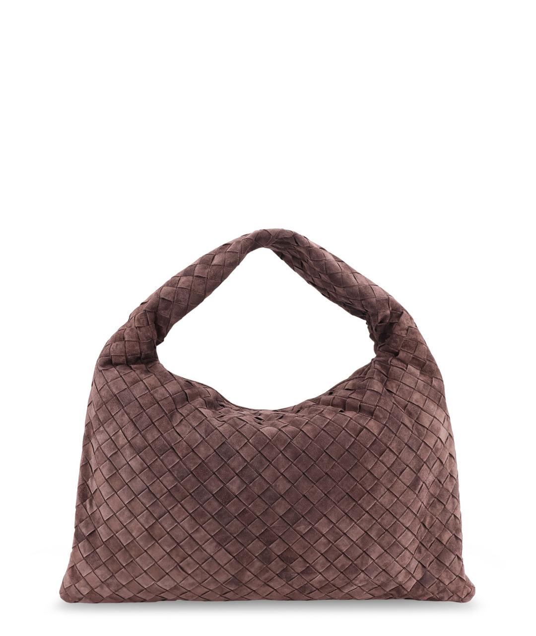 BOTTEGA VENETA Коричневая замшевая сумка через плечо, фото 2