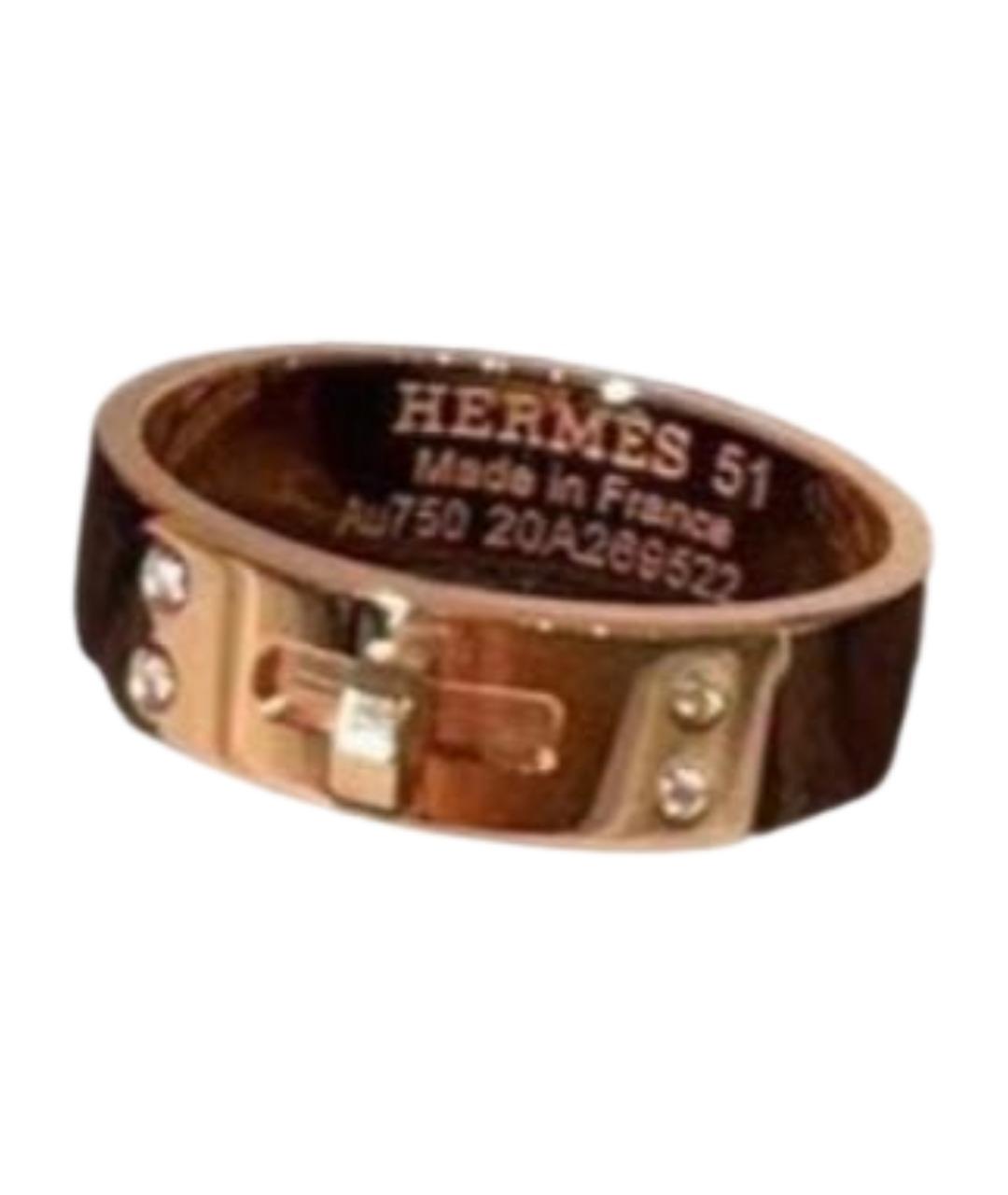 HERMES Золотое кольцо из розового золота, фото 1
