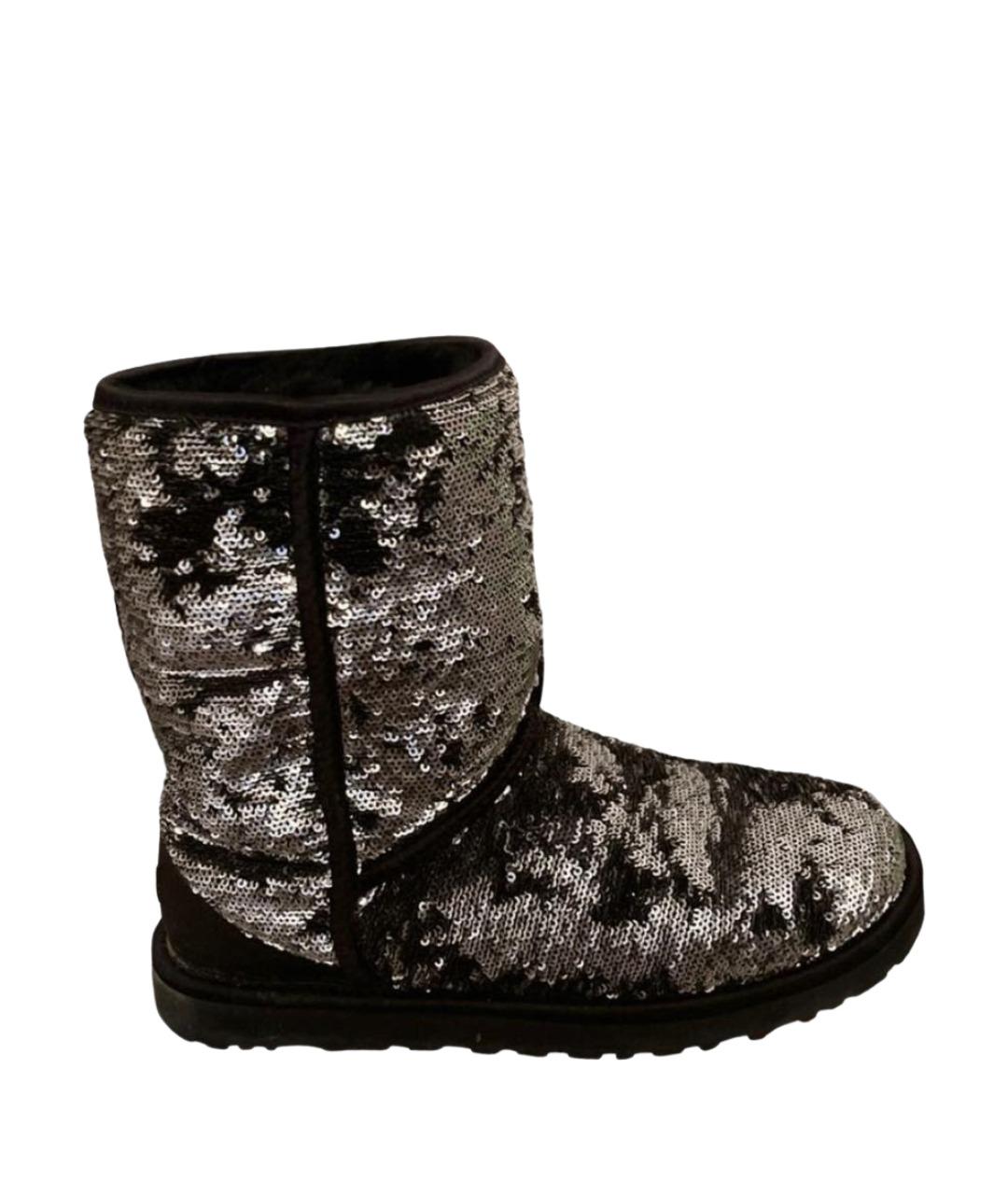 UGG Черные кожаные полусапоги, фото 1