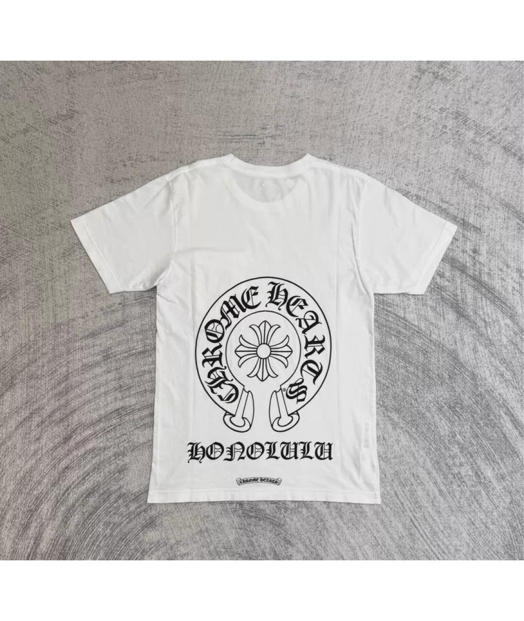 CHROME HEARTS Белая хлопковая футболка, фото 2