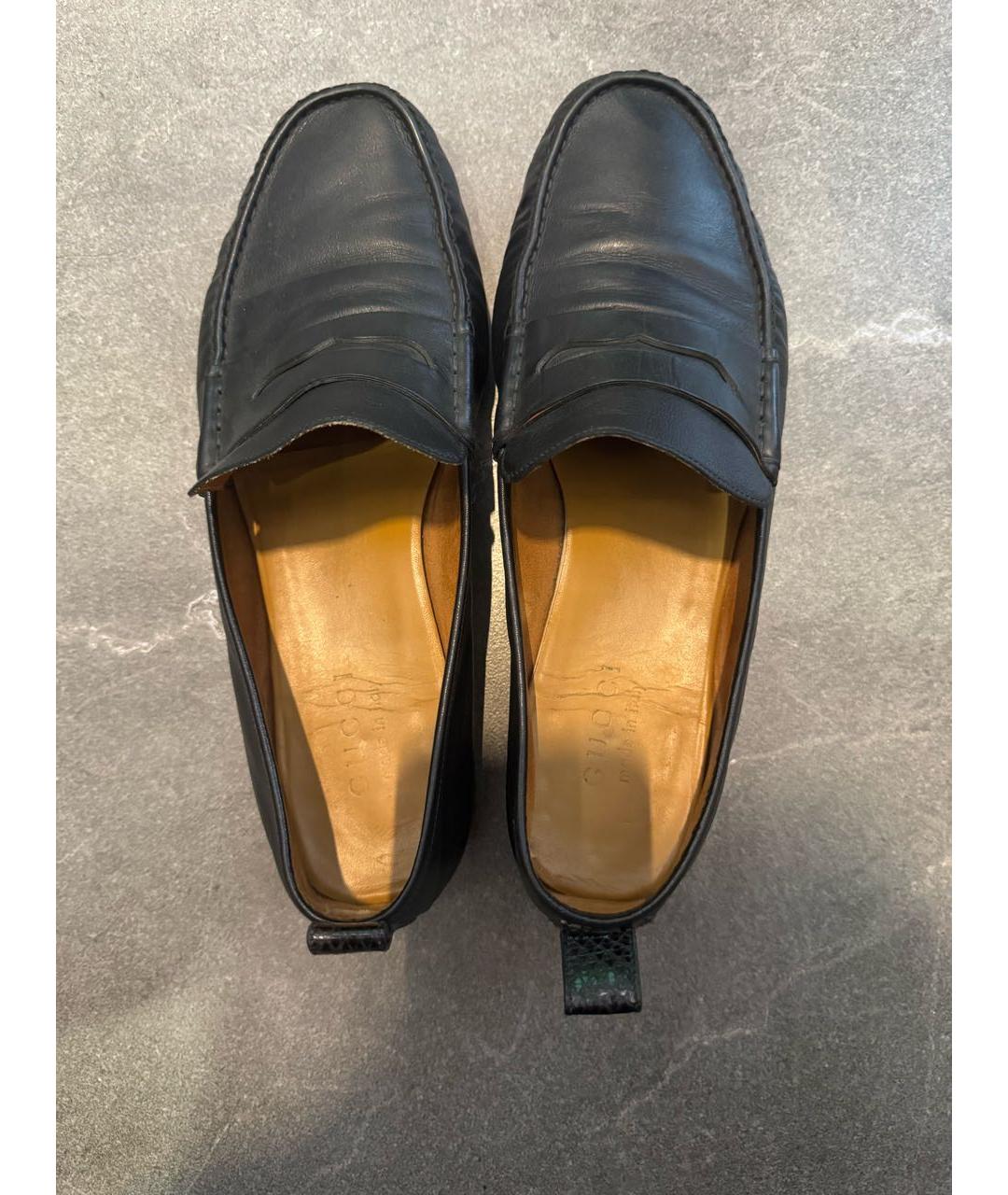 GUCCI Черные кожаные лоферы, фото 2
