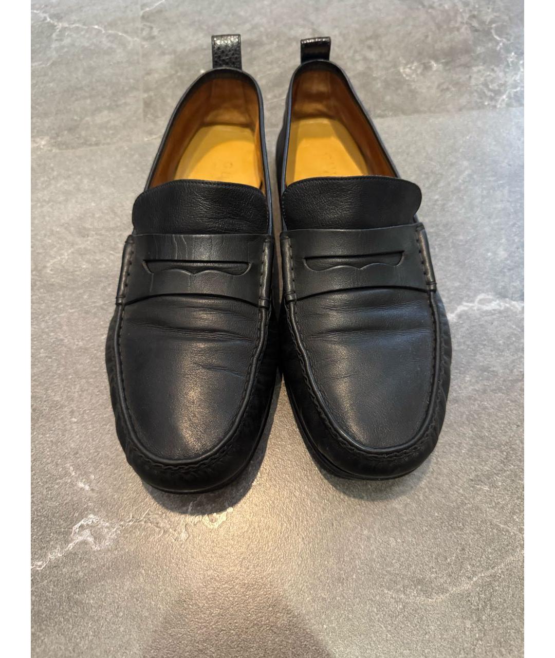 GUCCI Черные кожаные лоферы, фото 4