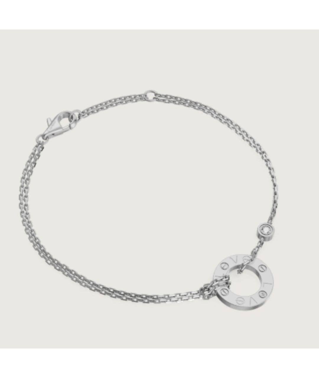 CARTIER Белый браслет из белого золота, фото 9
