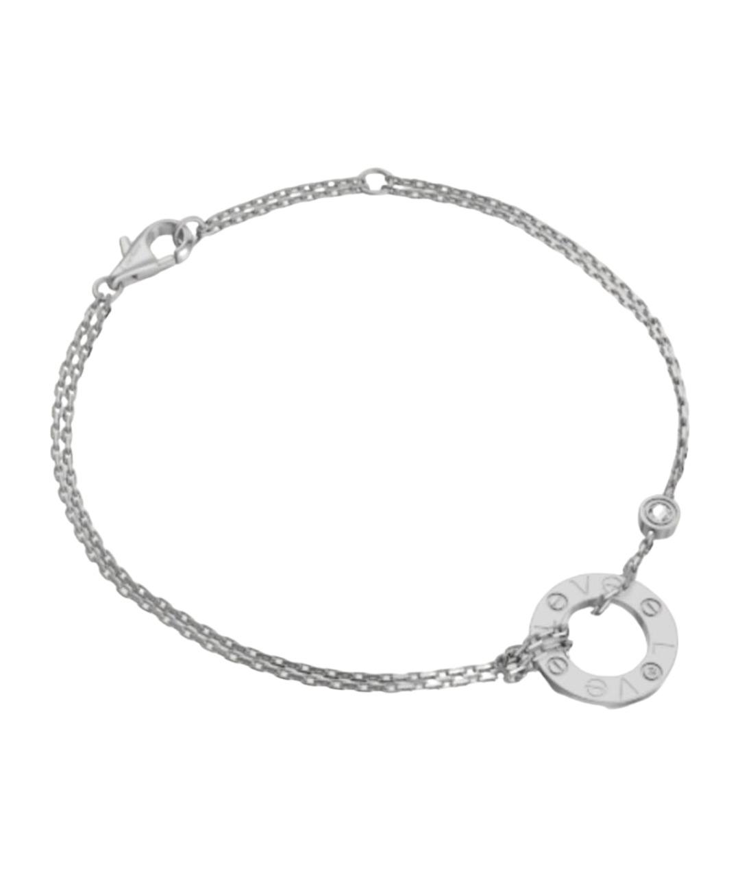 CARTIER Белый браслет из белого золота, фото 1