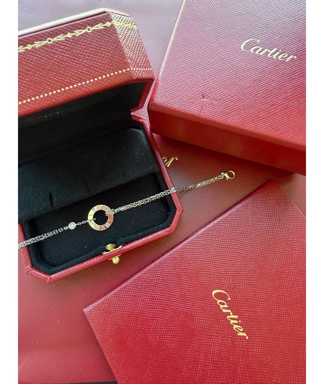 CARTIER Белый браслет из белого золота, фото 2