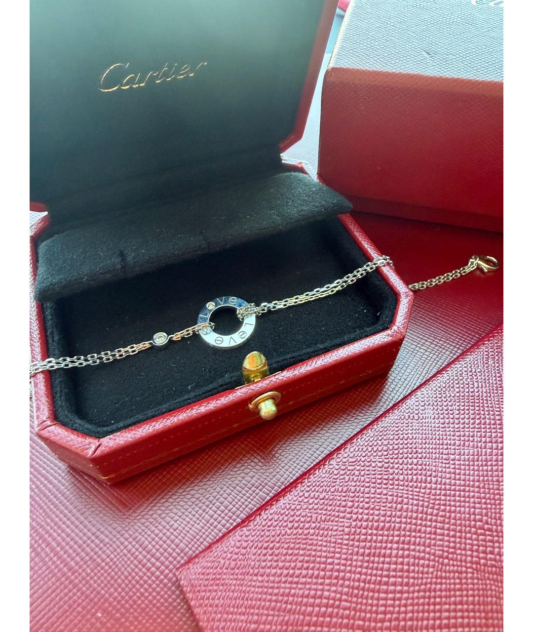 CARTIER Белый браслет из белого золота, фото 3