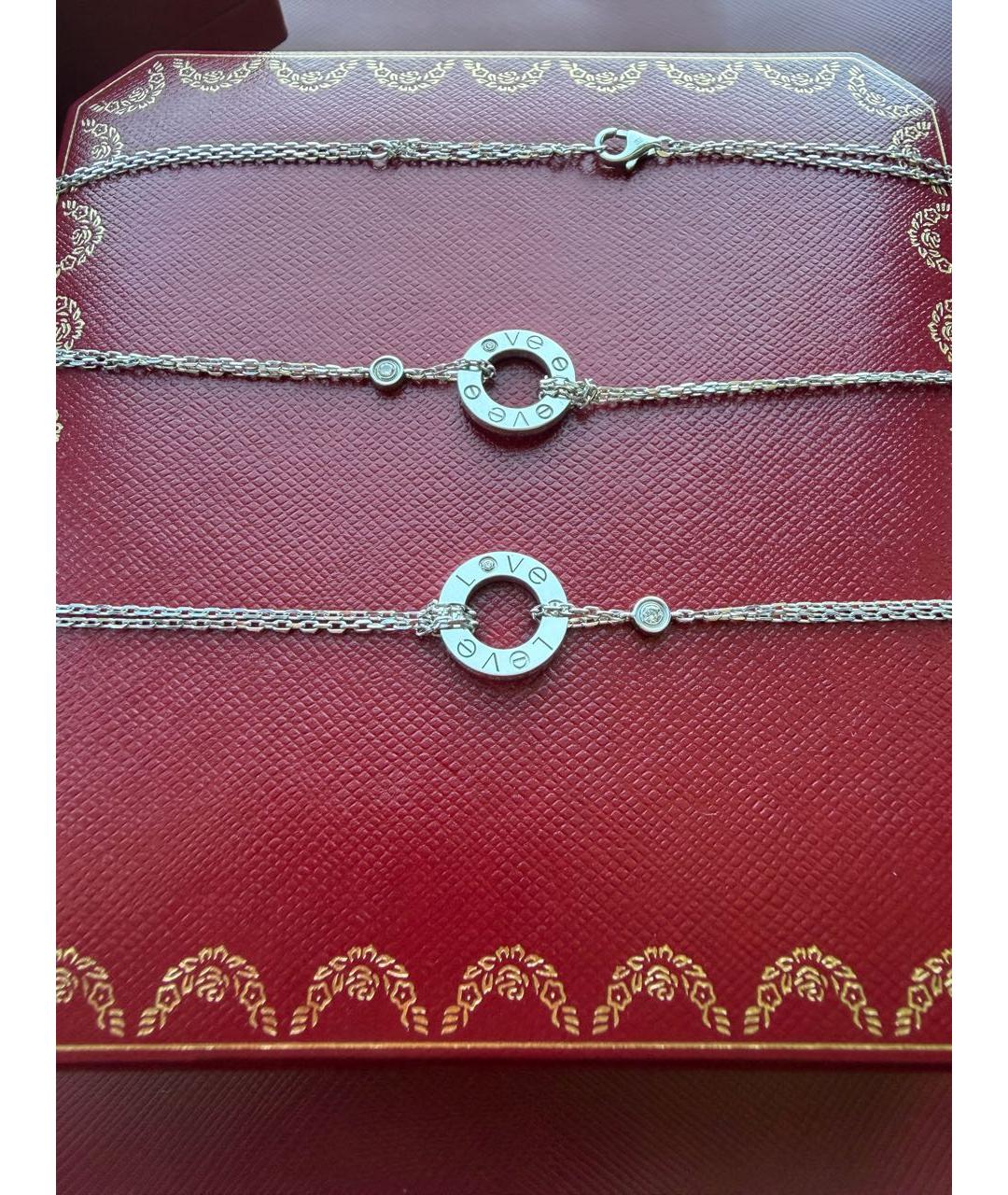 CARTIER Белый браслет из белого золота, фото 4
