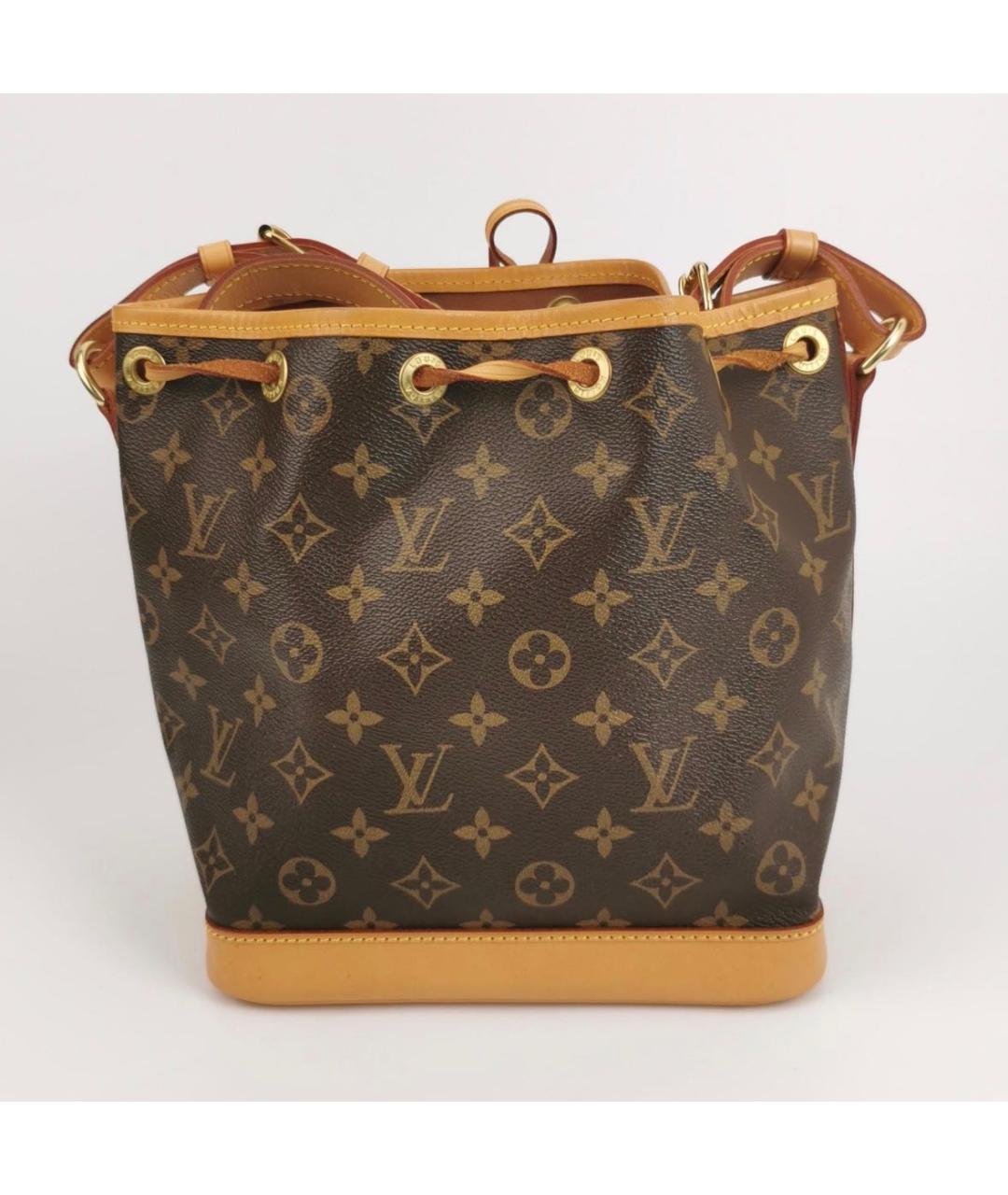 LOUIS VUITTON Коричневая сумка через плечо из искусственной кожи, фото 3