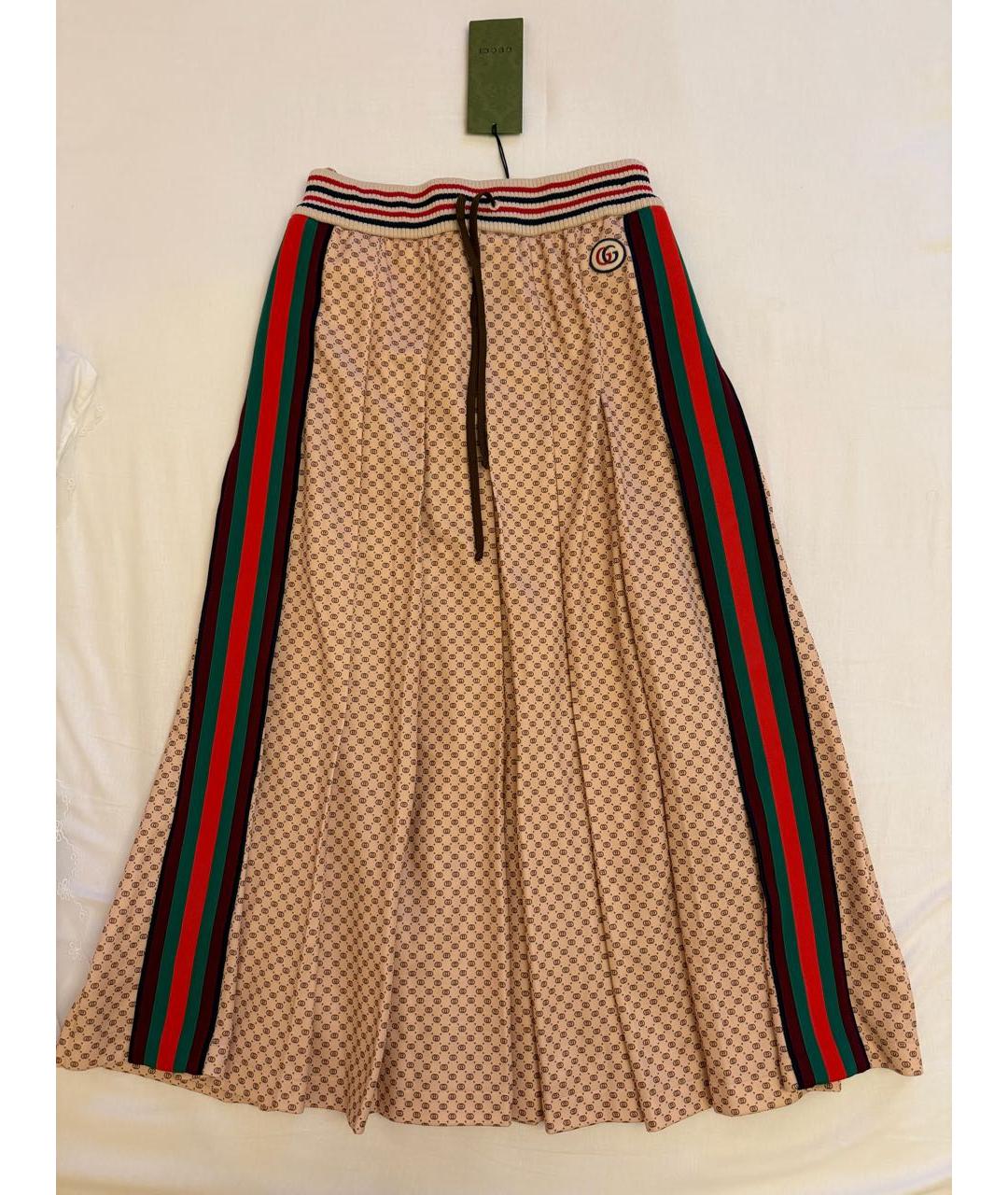 GUCCI Мульти юбка макси, фото 6