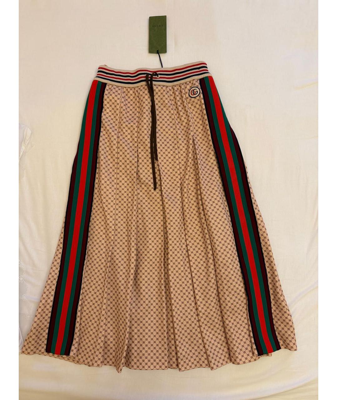 GUCCI Мульти юбка макси, фото 3