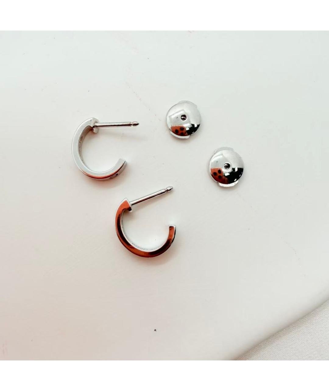 CARTIER Серебряные серьги из белого золота, фото 3
