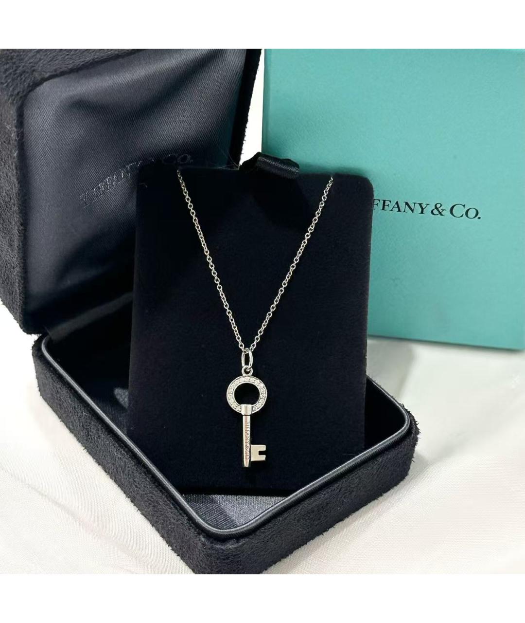 TIFFANY&CO Серебряное колье из белого золота, фото 2