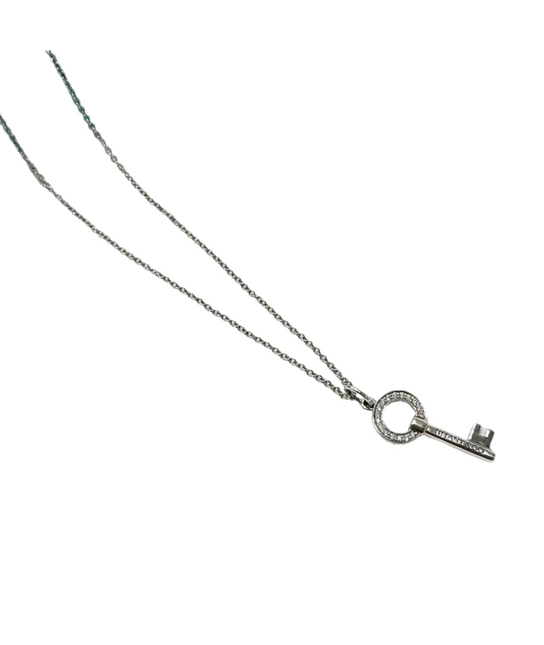 TIFFANY&CO Серебряное колье из белого золота, фото 1
