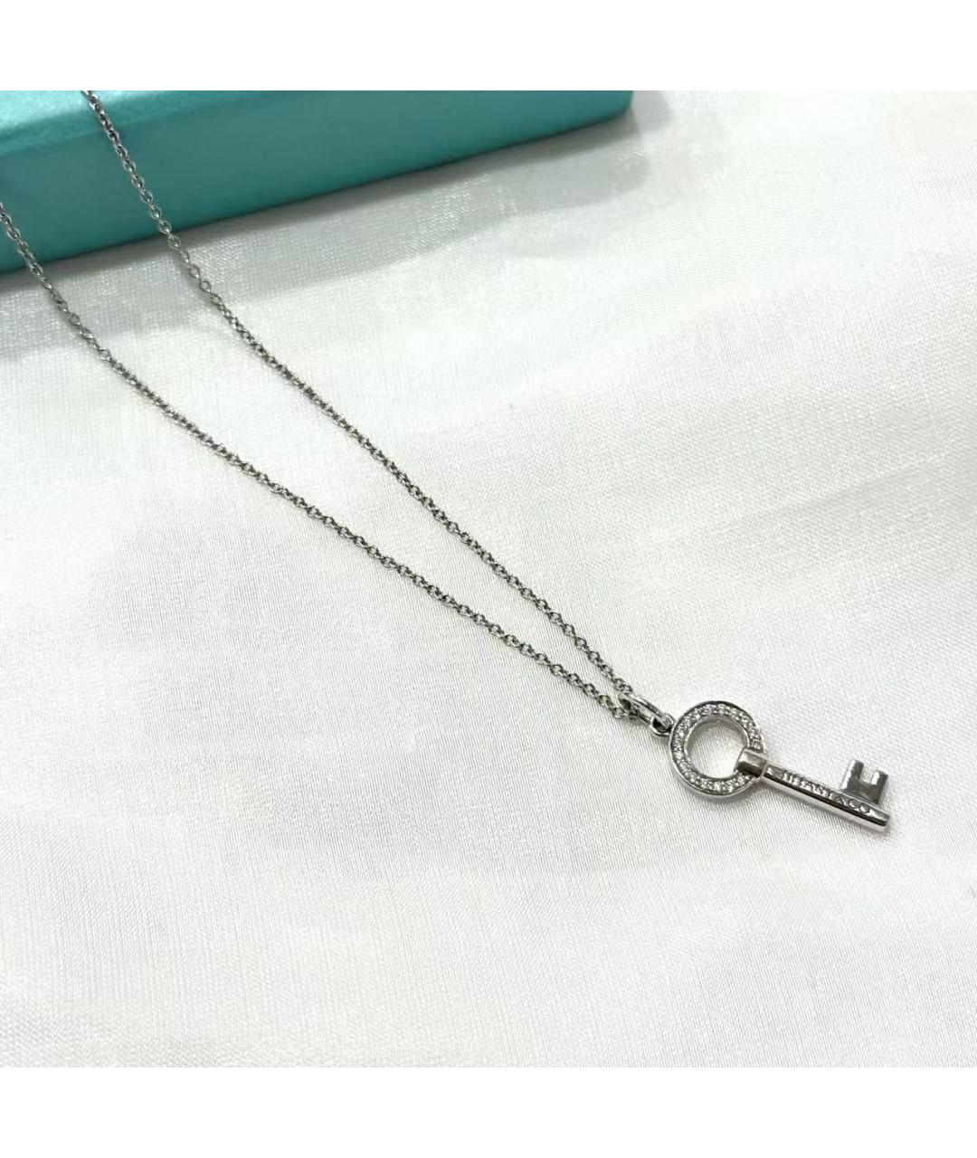 TIFFANY&CO Серебряное колье из белого золота, фото 3