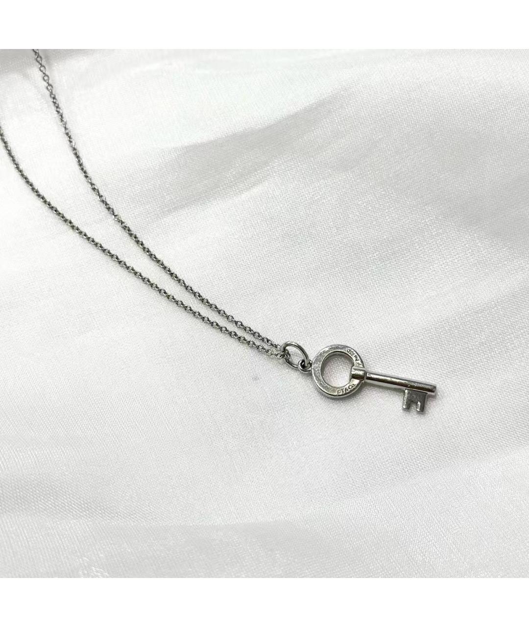 TIFFANY&CO Серебряное колье из белого золота, фото 4