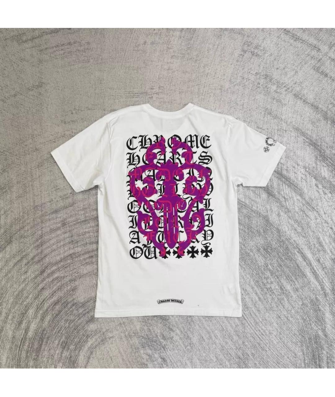 CHROME HEARTS Белая хлопковая футболка, фото 2