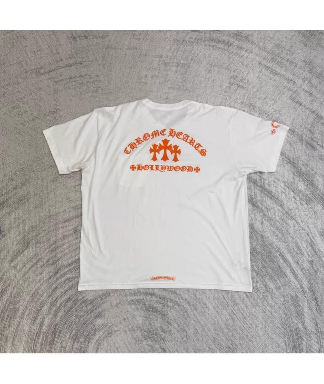 CHROME HEARTS Белая хлопковая футболка, фото 3