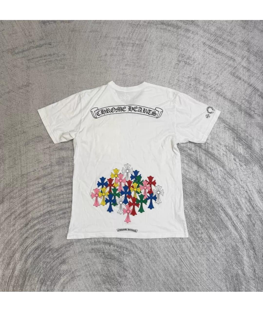 CHROME HEARTS Белая хлопковая футболка, фото 3