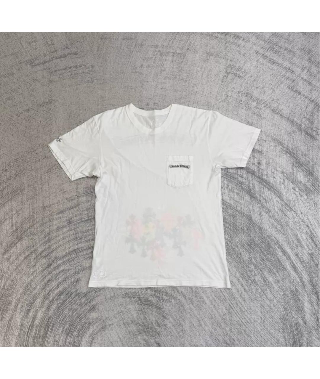CHROME HEARTS Белая хлопковая футболка, фото 4