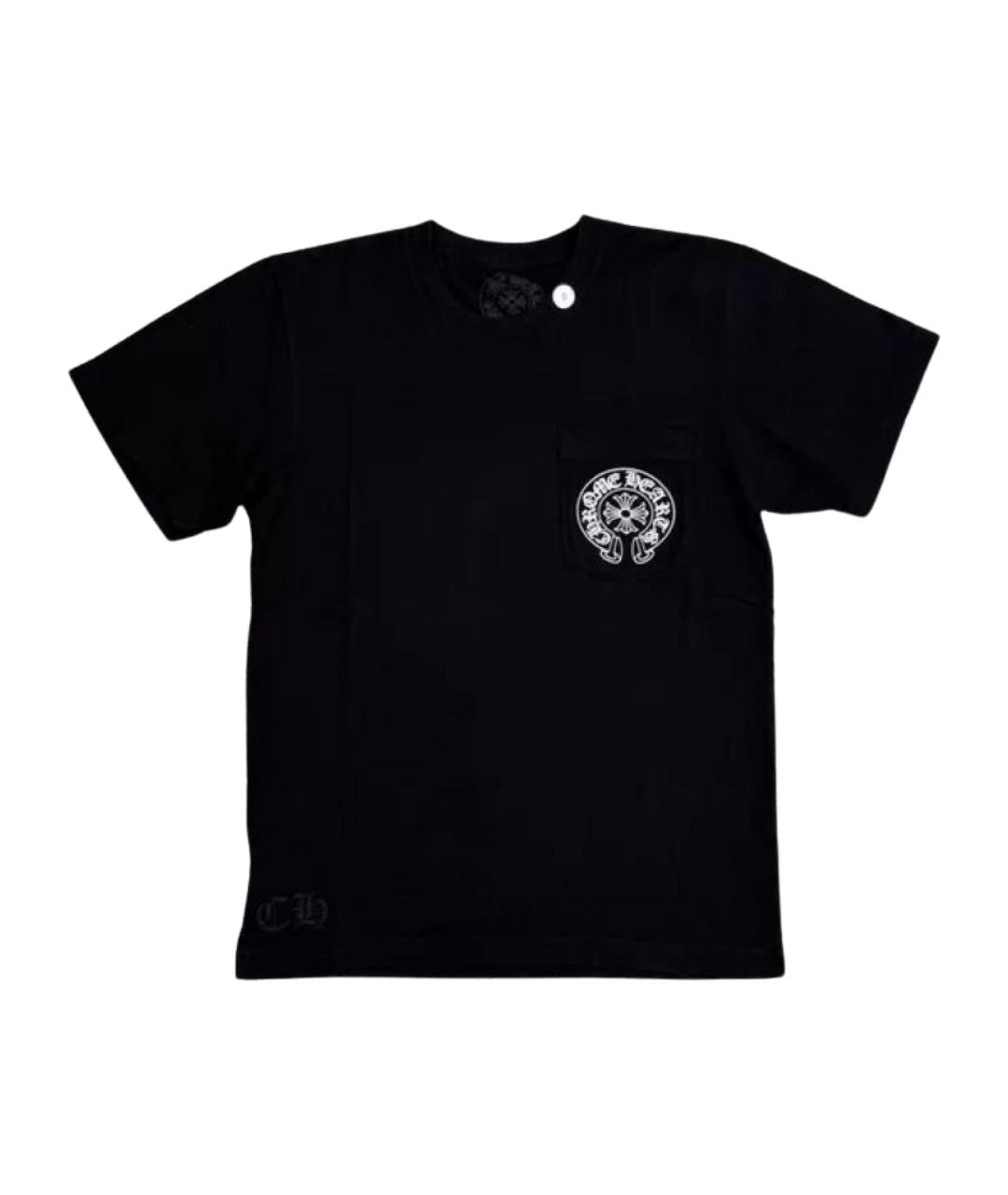 CHROME HEARTS Черная хлопковая футболка, фото 1