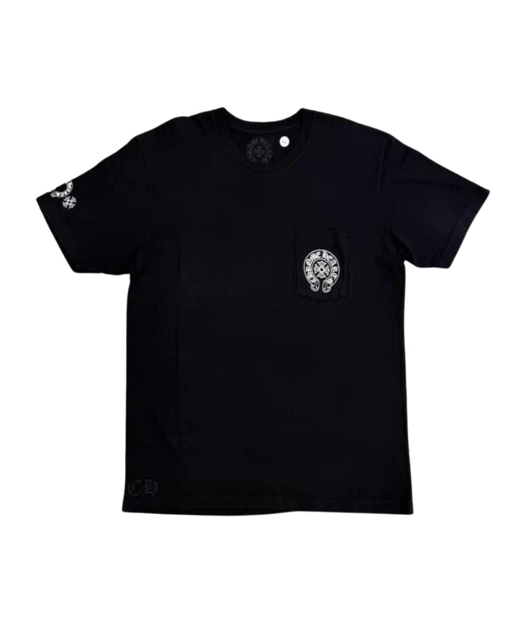 CHROME HEARTS Черная хлопковая футболка, фото 1