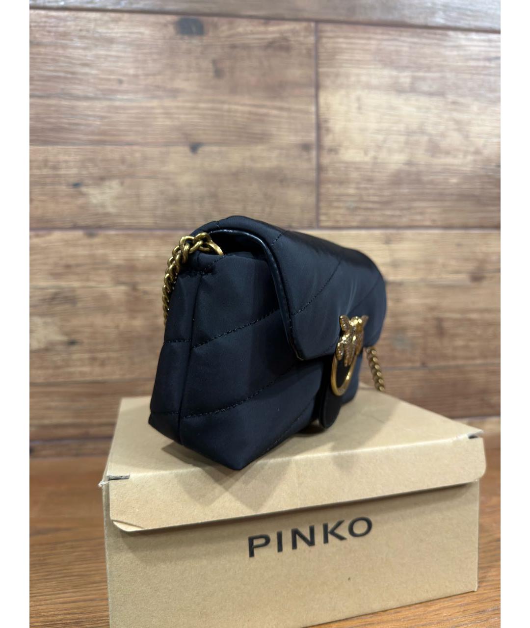 PINKO Черная синтетическая сумка через плечо, фото 2