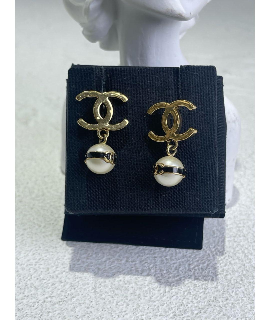 CHANEL Золотые серьги, фото 2