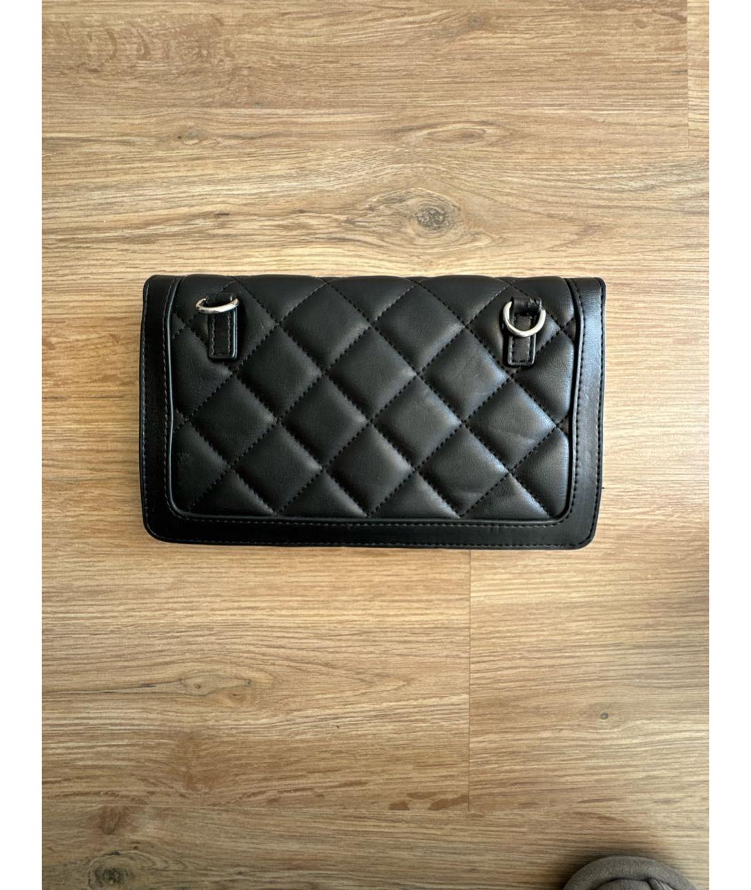 TRUSSARDI Черная сумка через плечо из искусственной кожи, фото 3