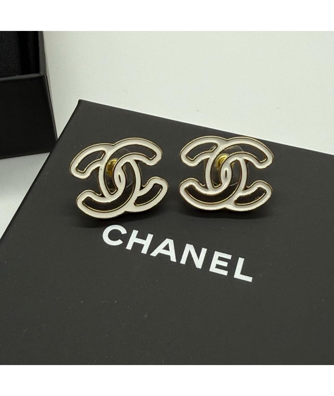 CHANEL Золотые серьги, фото 4