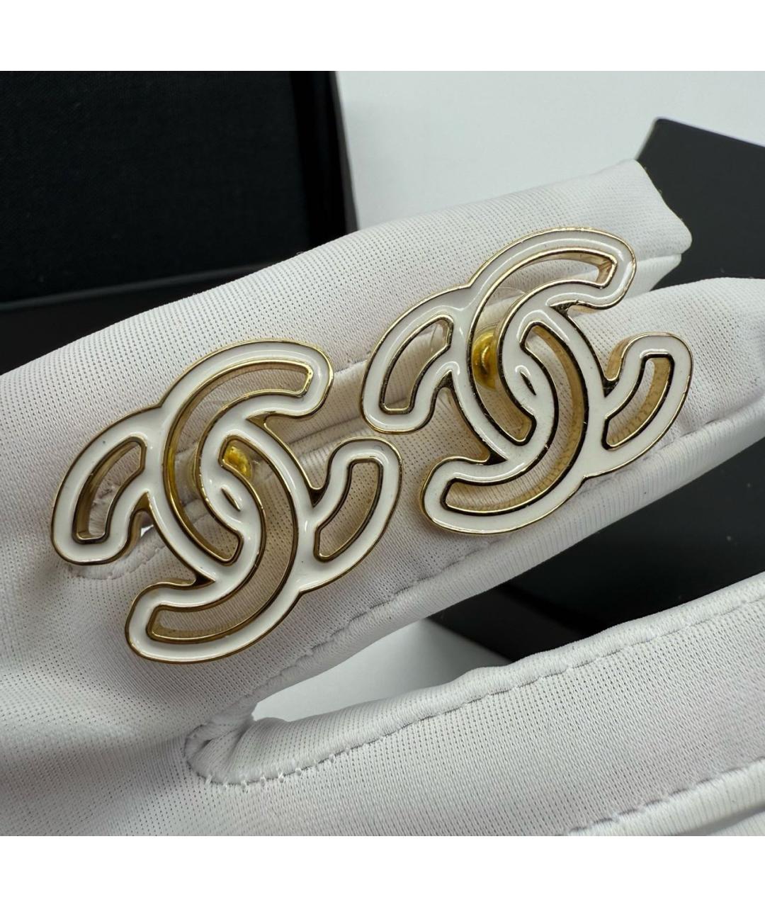 CHANEL Золотые серьги, фото 2