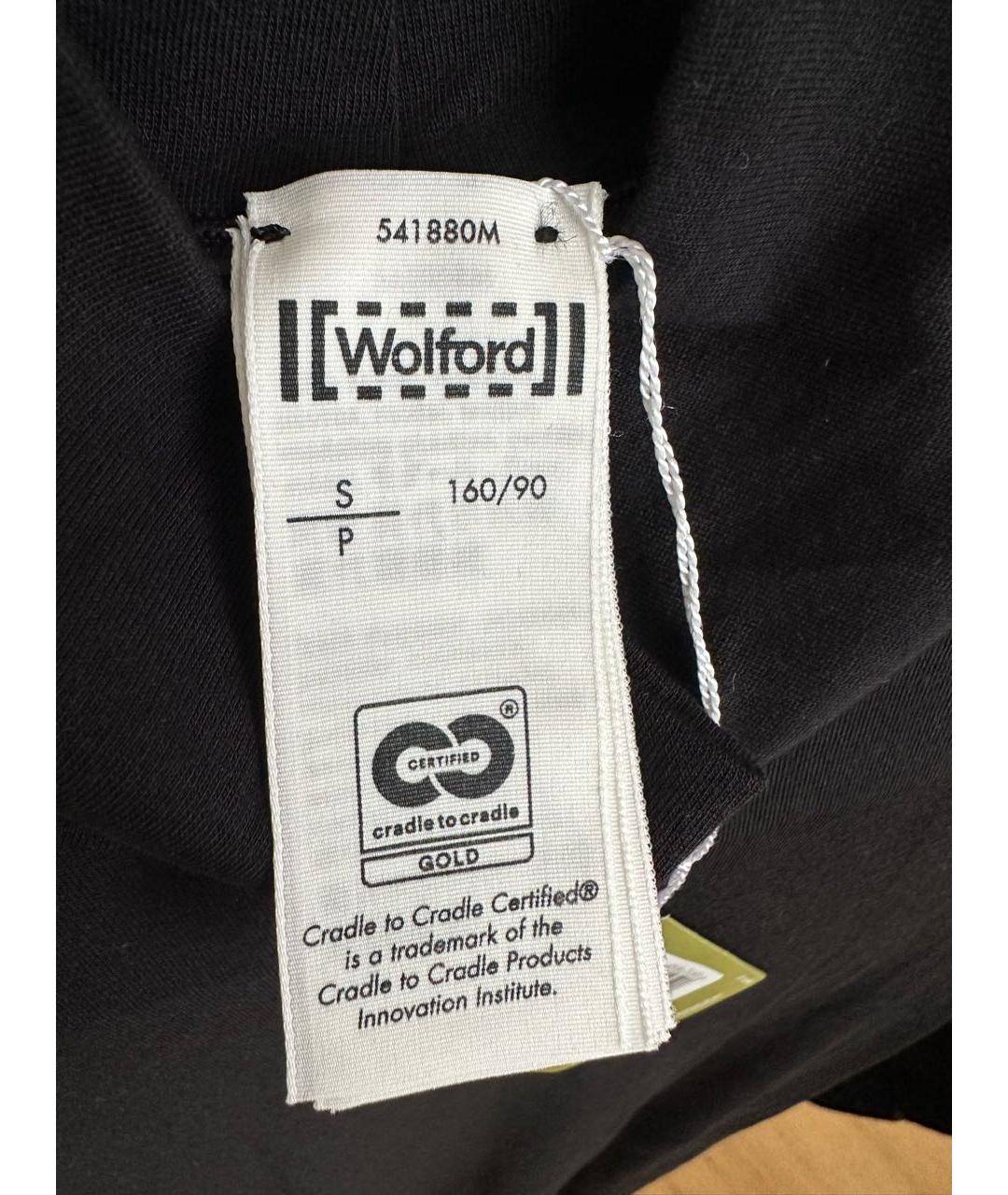 WOLFORD Черное хлопко-эластановое повседневное платье, фото 6