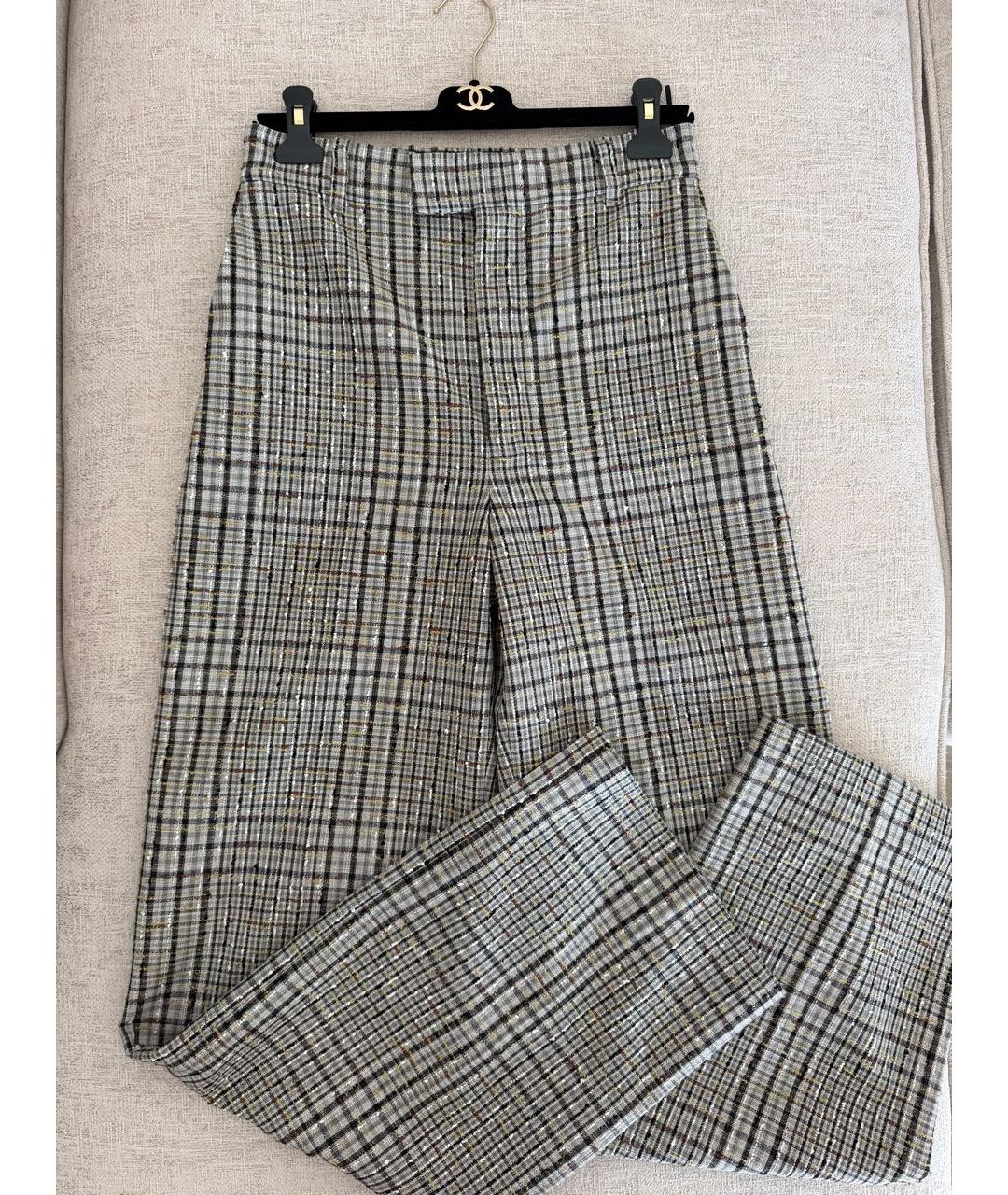 CHANEL Хлопковые брюки широкие, фото 8