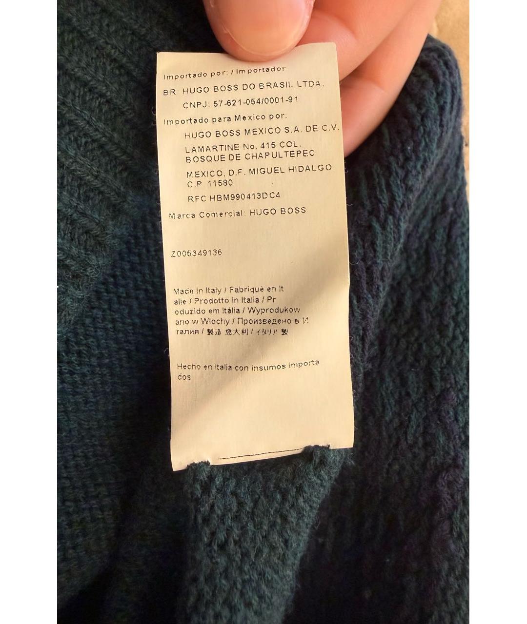 HUGO BOSS Зеленая шерстяная водолазка, фото 6
