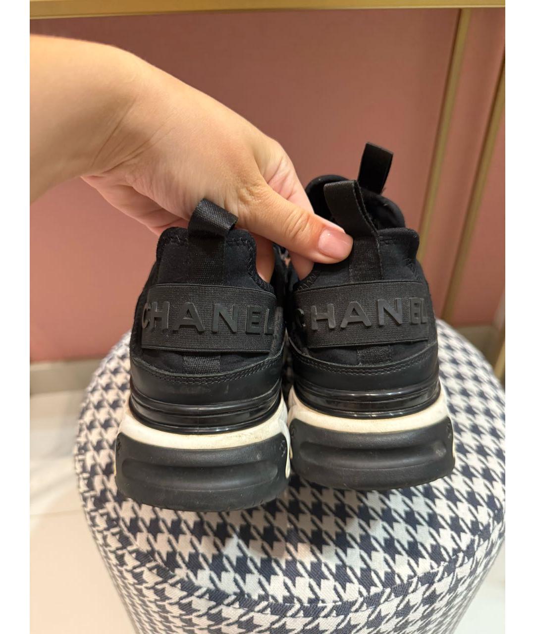 CHANEL Черные кроссовки, фото 3