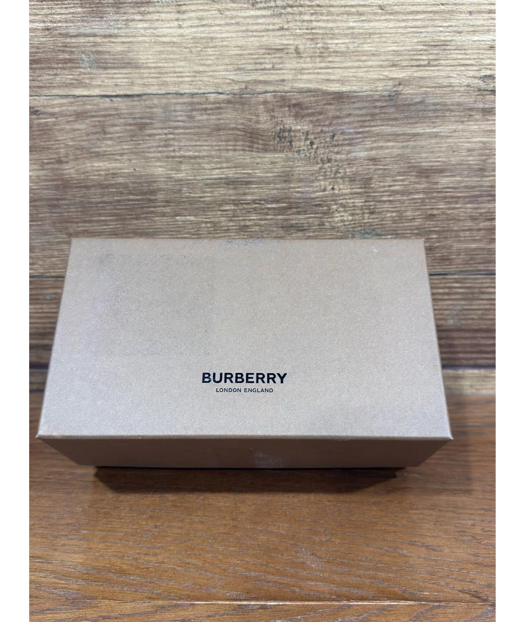 BURBERRY Черные пластиковые солнцезащитные очки, фото 5