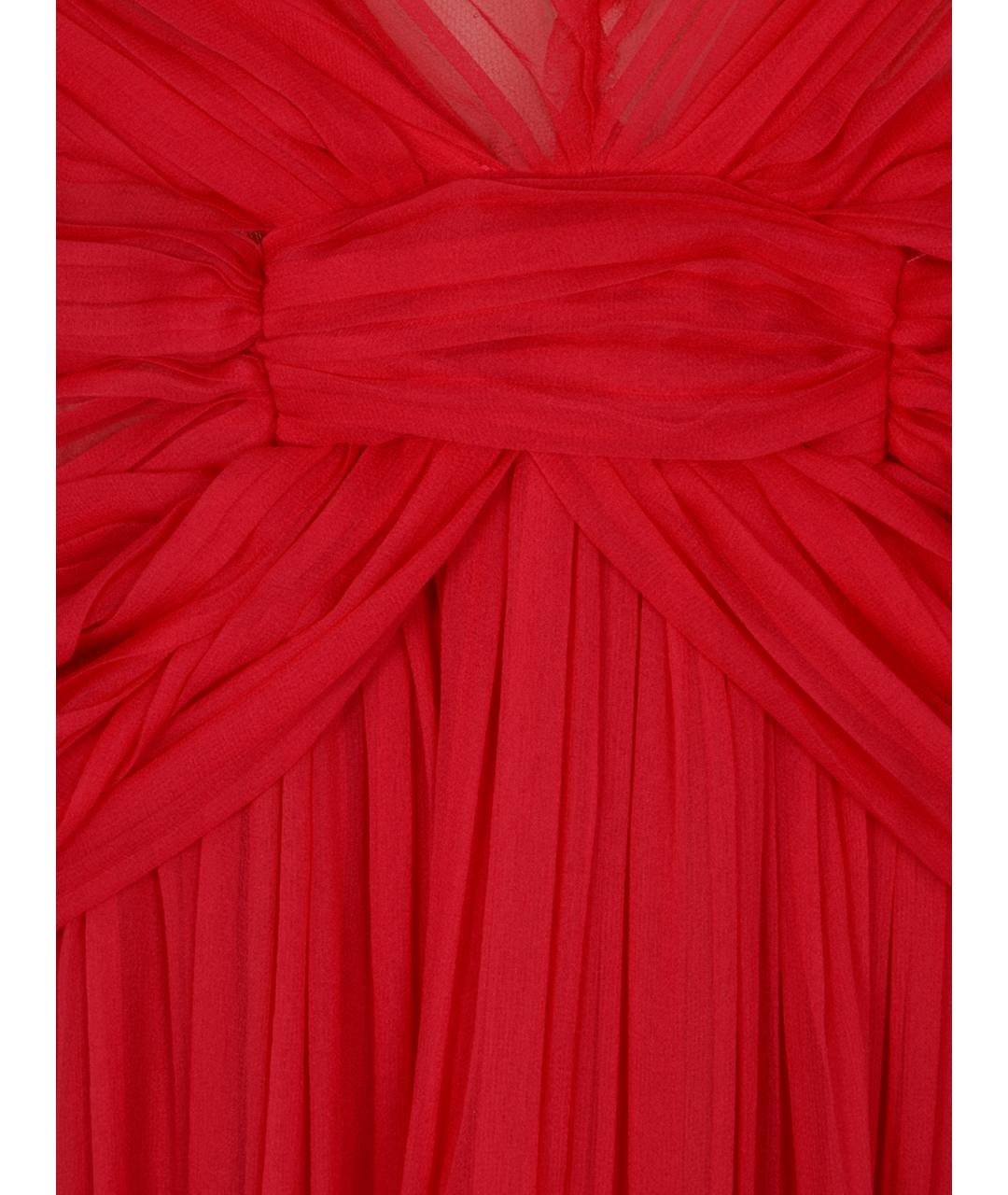 ALBERTA FERRETTI Фуксия шелковое вечернее платье, фото 3