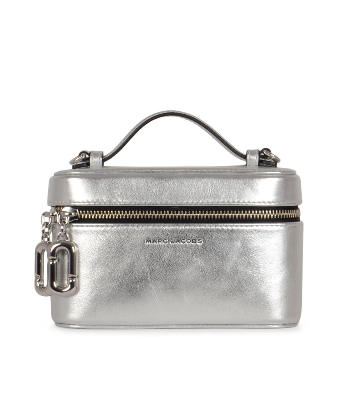 MARC JACOBS Серебряная кожаная сумка с короткими ручками, фото 2